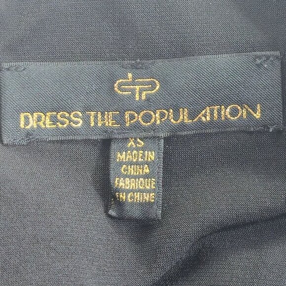 Dress The Population Black Sequin Sleeveless Mini Dress Womens XS - Picture 4 of 7